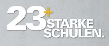 Logo des Programms 23+ Starke Schulen